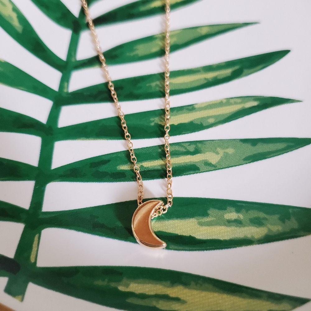 New Gold Moon 🌙  Necklace